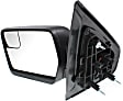 2011-2014 Ford F-150 - Driver Side Mirror, Power Adjust, Non-Heated, Manual Folding, Paintable, No Signal Light, No Memory, No Puddle Light, No Auto-Dimming, With Blind Spot Glass
