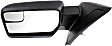 2011-2014 Ford F-150 - Driver Side Mirror, Power Adjust, Non-Heated, Manual Folding, Paintable, No Signal Light, No Memory, No Puddle Light, No Auto-Dimming, With Blind Spot Glass