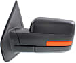 2011-2014 Ford F-150 - Driver Side Mirror, Power Adjust, Non-Heated, Manual Folding, Paintable, No Signal Light, No Memory, No Puddle Light, No Auto-Dimming, With Blind Spot Glass
