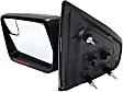 Driver Side Mirror, Power Adjust, Heated, Manual Folding, Textured Black, In-housing Signal Light, No Memory, No Puddle Light, No Auto-Dimming, With Blind Spot Glass