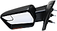 Driver Side Mirror, Power Adjust, Heated, Manual Folding, Textured Black, In-housing Signal Light, No Memory, No Puddle Light, No Auto-Dimming, With Blind Spot Glass