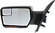 Driver Side Mirror, Power Adjust, Heated, Manual Folding, Chrome, In-housing Signal Light, With Memory, No Puddle Light, No Auto-Dimming, With Blind Spot Glass
