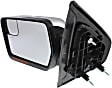 Driver Side Mirror, Power Adjust, Heated, Manual Folding, Chrome, In-housing Signal Light, With Memory, No Puddle Light, No Auto-Dimming, With Blind Spot Glass