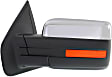Driver Side Mirror, Power Adjust, Heated, Manual Folding, Chrome, In-housing Signal Light, With Memory, No Puddle Light, No Auto-Dimming, With Blind Spot Glass