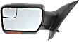 Driver Side Mirror, Power Adjust, Heated, Power Folding, Paintable, In-housing Signal Light, With Memory, With Puddle Light, No Auto-Dimming, With Blind Spot Glass