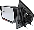 Driver Side Mirror, Power Adjust, Heated, Power Folding, Paintable, In-housing Signal Light, With Memory, With Puddle Light, No Auto-Dimming, With Blind Spot Glass