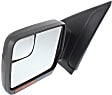 Driver Side Mirror, Power Adjust, Heated, Power Folding, Paintable, In-housing Signal Light, With Memory, With Puddle Light, No Auto-Dimming, With Blind Spot Glass