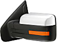 2009 Ford F-150 - Driver Side Mirror, Power Adjust, Heated, Chrome, Power Folding, In-housing Signal Light, No Blind Spot Feature, With Memory, With Puddle Light, No Auto-Dimming