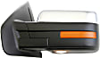 2009 Ford F-150 - Driver Side Mirror, Power Adjust, Heated, Chrome, Power Folding, In-housing Signal Light, No Blind Spot Feature, With Memory, With Puddle Light, No Auto-Dimming