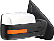 Passenger Side Mirror, Power Adjust, Heated, Power Folding, Chrome, In-housing Signal Light, With Memory, With Puddle Light, No Auto-Dim, No Blind Spot Feature