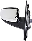 Passenger Side Mirror, Power Adjust, Heated, Manual Folding, Chrome, No Signal Light, With Memory, With Puddle Light, No Auto-Dim, No Blind Spot Feature