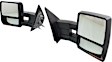 Driver and Passenger Side Towing Mirror, Power Adjust, Heated, Manual Folding, Textured Black, In-housing Signal Light, No Memory, No Puddle Light, No Auto-Dimming, No Blind Spot Feature