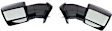 Driver and Passenger Side Towing Mirror, Power Adjust, Heated, Manual Folding, Textured Black, In-housing Signal Light, No Memory, No Puddle Light, No Auto-Dimming, No Blind Spot Feature