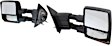 Driver and Passenger Side Towing Mirror, Power Adjust, Heated, Manual Folding, Textured Black, In-housing Signal Light, No Memory, No Puddle Light, No Auto-Dimming, No Blind Spot Feature