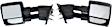 Driver and Passenger Side Towing Mirror, Power Adjust, Heated, Manual Folding, Textured Black, In-housing Signal Light, No Memory, No Puddle Light, No Auto-Dimming, No Blind Spot Feature
