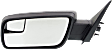2014 Ford Flex - Driver Side Mirror, Power Adjust, Non-Heated, Textured Black, Manual Folding, No Signal Light, With Blind Spot Glass, No Memory, No Puddle Light, No Auto-Dimming