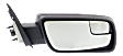 2019 Ford Flex - Passenger Side Mirror, Power Adjust, Non-Heated, Textured Black, Manual Folding, No Signal Light, With Blind Spot Glass, No Memory, No Puddle Light, No Auto-Dimming