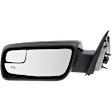 2019 Ford Flex SEL - Driver Side Mirror, Power Adjust, Heated, Paintable, Manual Folding, No Signal Light, With Blind Spot Glass, No Memory, No Puddle Light, No Auto-Dimming
