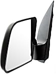 3-bolt mount, Driver Side Mirror, Manual Adjust, Non-Heated, Manual Folding, Textured Black, No Signal Light, No Memory, No Puddle Light, No Auto-Dimming, No Blind Spot Feature