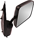 2001 Ford E-250 Econoline Base - Passenger Side Mirror, Manual Adjust, Non-Heated, Textured Black, Manual Folding, No Signal Light, No Blind Spot Feature, No Memory, No Puddle Light, No Auto-Dimming