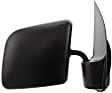 2001 Ford E-250 Econoline Base - Passenger Side Mirror, Manual Adjust, Non-Heated, Textured Black, Manual Folding, No Signal Light, No Blind Spot Feature, No Memory, No Puddle Light, No Auto-Dimming