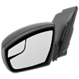 2015 Ford Escape - Driver Side Mirror, Power Adjust, Non-Heated, Textured Black, Manual Folding, No Signal Light, No Blind Spot Feature, No Memory, No Puddle Light, No Auto-Dimming