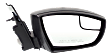 2015 Ford Escape Titanium - Passenger Side Mirror, Power Adjust, Non-Heated, Textured Black, Manual Folding, No Signal Light, No Blind Spot Feature, No Memory, No Puddle Light, No Auto-Dimming