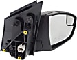 2015 Ford Escape Titanium - Passenger Side Mirror, Power Adjust, Non-Heated, Textured Black, Manual Folding, No Signal Light, No Blind Spot Feature, No Memory, No Puddle Light, No Auto-Dimming