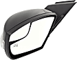 Driver Side Mirror, Power Adjust, Manual Folding, Heated, Paintable, In-housing Signal Light, With memory, With Puddle Light, No Auto-Dimming, No Blind Spot Feature