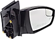 Passenger Side Mirror, Power Adjust, Manual Folding, Heated, Paintable, In-housing Signal Light, With memory, With Puddle Light, No Auto-Dimming, No Blind Spot Feature