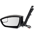 Driver Side Mirror, Power Adjust, Non-Heated, Manual Folding, Paintable, In-housing Signal Light, No Memory, No Puddle Light, No Auto-Dim, With Blind Spot Glass