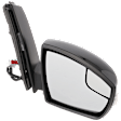 Passenger Side Mirror, Power Adjust, Non-Heated, Manual Folding, Paintable, In-housing Signal Light, No Memory, No Puddle Light, No Auto-Dim, With Blind Spot Glass
