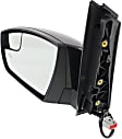 Driver Side Mirror, Power Adjust, Heated, Manual Folding, Paintable, In-housing Signal Light, No Memory, With Puddle Light, No Auto-Dim, With Blind Spot Glass