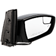 Passenger Side Mirror, Power Adjust, Heated, Manual Folding, Paintable, In-housing Signal Light, No Memory, With Puddle Light, No Auto-Dim, With Blind Spot Glass