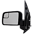 Driver Side Mirror, Manual Adjust, Non-Heated, Manual Folding, Textured Black, No Signal Light, No Memory, No Puddle Light, No Auto-Dim, With Blind Spot Glass