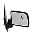 Passenger Side Mirror, Manual Adjust, Non-Heated, Manual Folding, Textured Black, No Signal Light, No Memory, No Puddle Light, No Auto-Dimming, With Blind Spot Glass