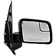 Passenger Side Mirror, Manual Adjust, Non-Heated, Manual Folding, Textured Black, No Signal Light, No Memory, No Puddle Light, No Auto-Dimming, With Blind Spot Glass
