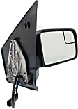 Passenger Side Mirror, Power Adjust, Non-Heated, Manual Folding, Textured Black, No Signal Light, No Memory, No Puddle Light, No Auto-Dim, With Blind Spot Glass