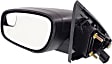 Driver Side Mirror, Power Adjust, Non-Heated, Manual Folding, Textured Black, No Signal Light, No Memory, No Puddle Light, No Auto-Dimming, With Blind Spot Glass