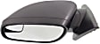 Driver Side Mirror, Power Adjust, Non-Heated, Manual Folding, Textured Black, No Signal Light, No Memory, No Puddle Light, No Auto-Dimming, With Blind Spot Glass