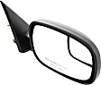 Passenger Side Mirror, Power Adjust, Non-Heated, Manual Folding, Textured Black, No Signal Light, No Memory, No Puddle Light, No Auto-Dim, With Blind Spot Glass