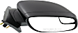 Passenger Side Mirror, Power Adjust, Non-Heated, Manual Folding, Textured Black, No Signal Light, No Memory, No Puddle Light, No Auto-Dim, With Blind Spot Glass