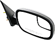Passenger Side Mirror, Power Adjust, Heated, Manual Folding, Textured Black, No Signal Light, No Memory, With Puddle Light, No Auto-Dimming, With Blind Spot Glass