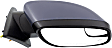 Passenger Side Mirror, Power Adjust, Heated, Manual Folding, Textured Black, No Signal Light, No Memory, With Puddle Light, No Auto-Dimming, With Blind Spot Glass