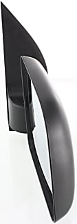 3-bolt mount, Passenger Side Mirror, Manual Adjust, Non-Heated, Manual Folding, Textured Black, No Signal Light, No Memory, No Puddle Light, No Auto-Dimming, No Blind Spot Feature