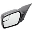 2012 Ford Fusion S - Driver Side Mirror, Power Adjust, Non-Heated, Textured Black, Non-Folding, No Signal Light, With Blind Spot Glass, No Memory, No Puddle Light, No Auto-Dimming