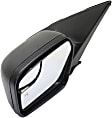 Driver Side Mirror, Power Adjust, Non-Folding, Heated, Textured Black, No Signal Light, No Memory, No Puddle Light, No Auto-Dimming, With Blind Spot Glass