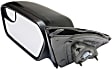 2011-2012 Ford Fusion - Driver Side Mirror, Power, Non-Folding, Heated, Paintable, No Signal Light, No Memory, No Puddle Light, No Auto-Dimming, With Blind Spot Glass