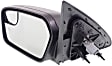 2011-2012 Ford Fusion - Driver Side Mirror, Power, Non-Folding, Heated, Textured Black, No Signal Light, No Memory, With Puddle Light, No Auto-Dimming, With Blind Spot Glass