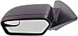2011-2012 Ford Fusion - Driver Side Mirror, Power, Non-Folding, Heated, Textured Black, No Signal Light, No Memory, With Puddle Light, No Auto-Dimming, With Blind Spot Glass